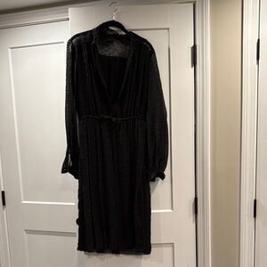 Chic Black Long Sleeve Dress